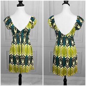 Retro print dress